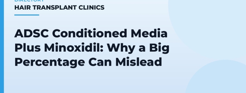 ADSC Conditioned Media Plus Minoxidil: Why a Big Percentage Can Mislead