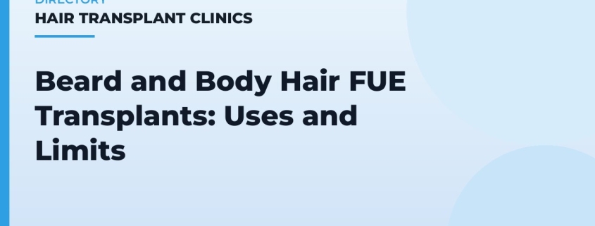 Beard and Body Hair FUE Transplants: Uses and Limits