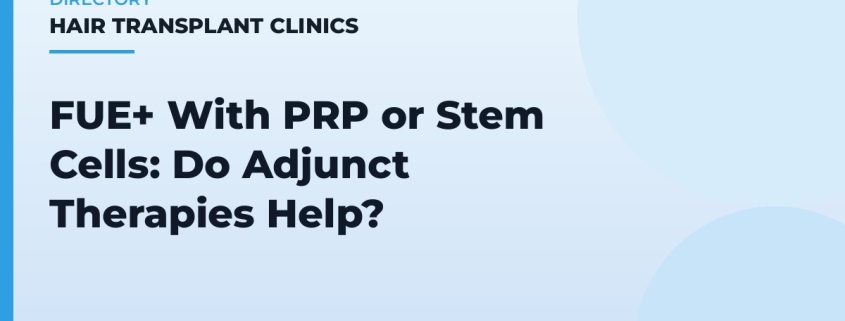 FUE+ With PRP or Stem Cells: Do Adjunct Therapies Help?