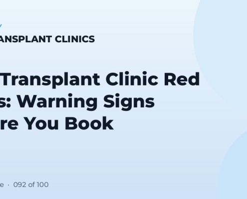 Hair Transplant Clinic Red Flags: Warning Signs Before You Book