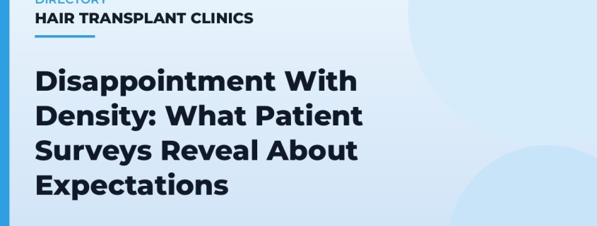 Disappointment With Density: What Patient Surveys Reveal About Expectations