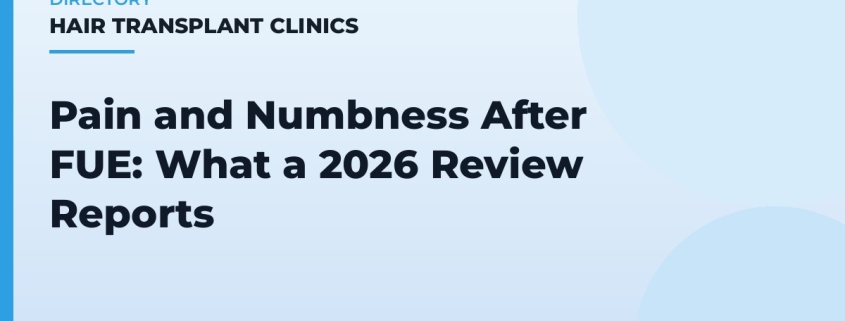 Pain and Numbness After FUE: What a 2026 Review Reports