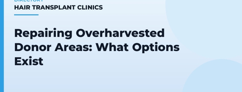 Repairing Overharvested Donor Areas: What Options Exist