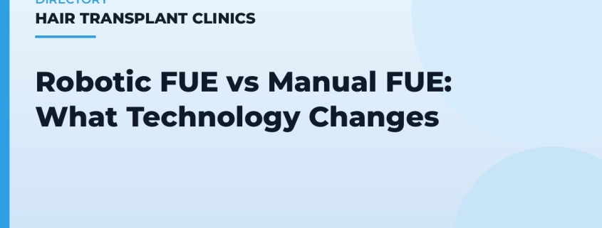 Robotic FUE vs Manual FUE: What Technology Changes
