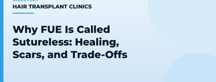 Why FUE Is Called Sutureless: Healing, Scars, and Trade-Offs