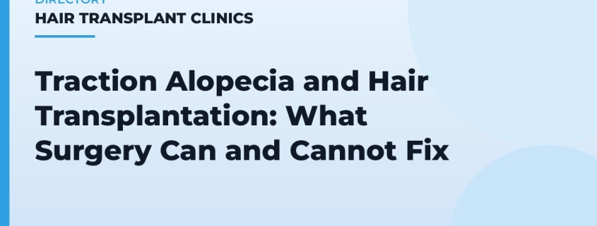 Traction Alopecia and Hair Transplantation: What Surgery Can and Cannot Fix