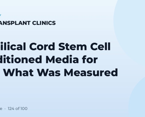 Umbilical Cord Stem Cell Conditioned Media for Hair: What Was Measured